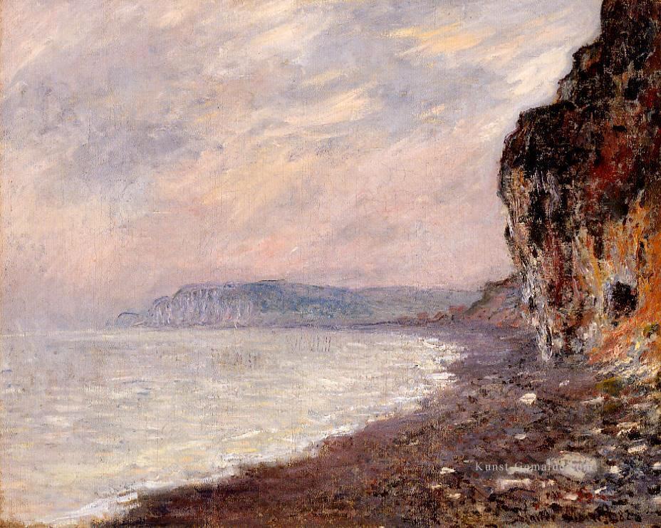 Klippen bei Pourville im Nebel Claude Monet Ölgemälde
